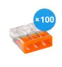 Voordeelpak 100x Wago 2273-203 Lasklem Compact | 3 Kabel Aansluiting - Lasklem